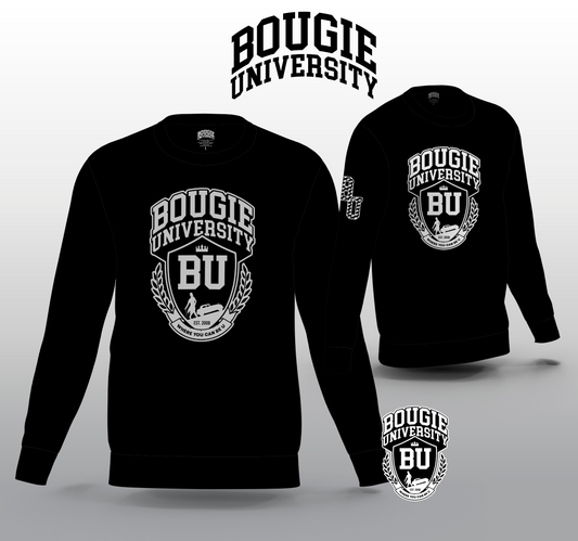 BU Men's Black Crew Sweater