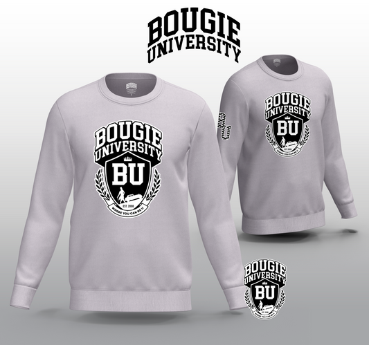 BU Men's Gray Crew Sweater