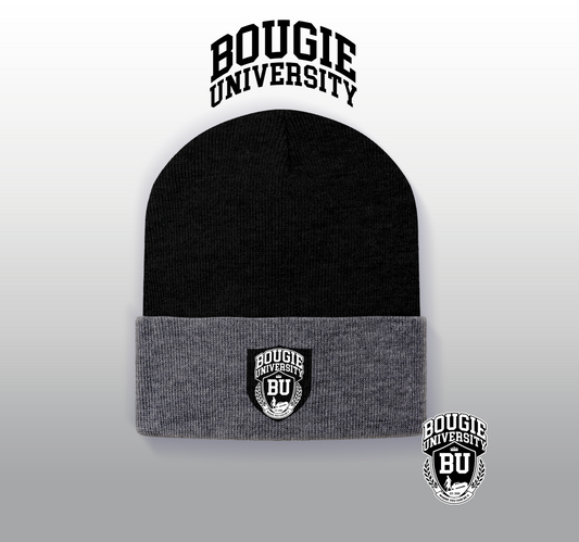 BU Black & Gray Beanie