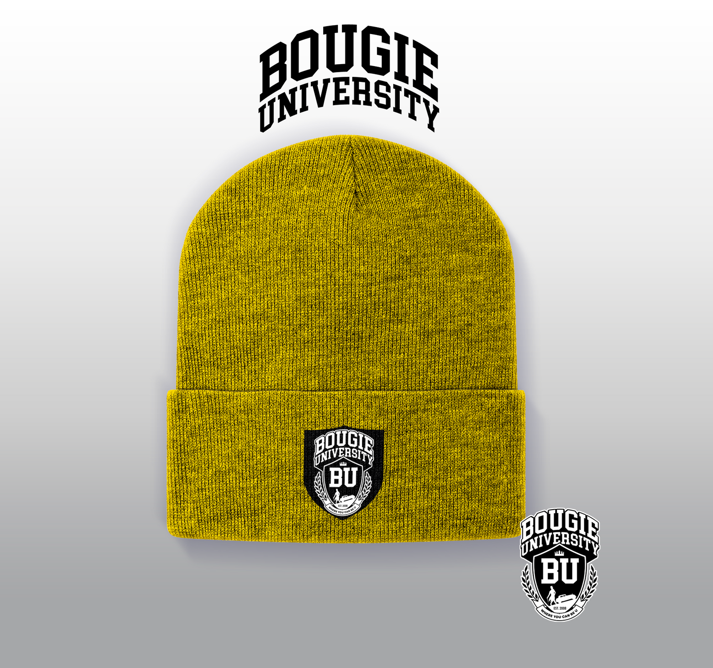 BU Black & Gray Beanie