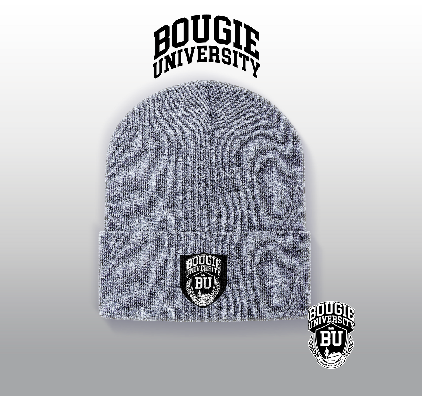 BU Gray Beanie