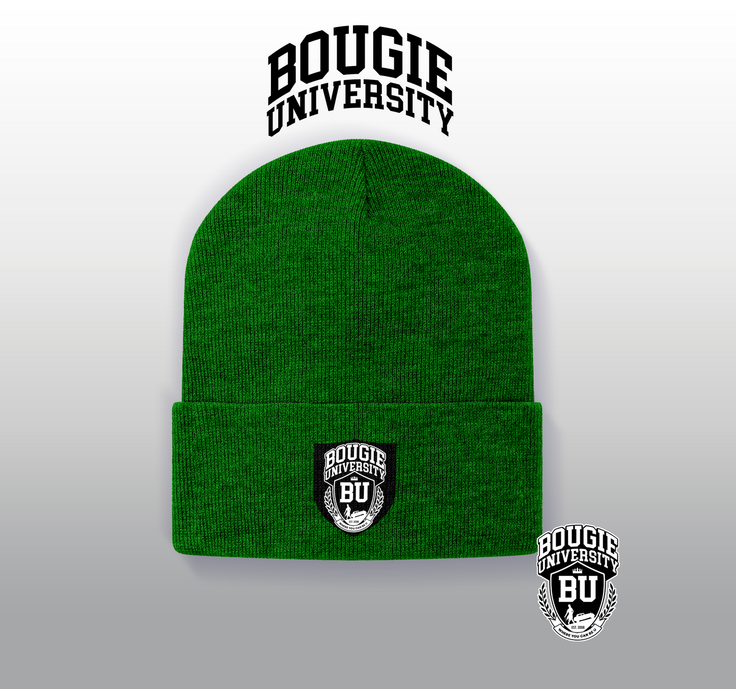 BU Kelly Green Beanie