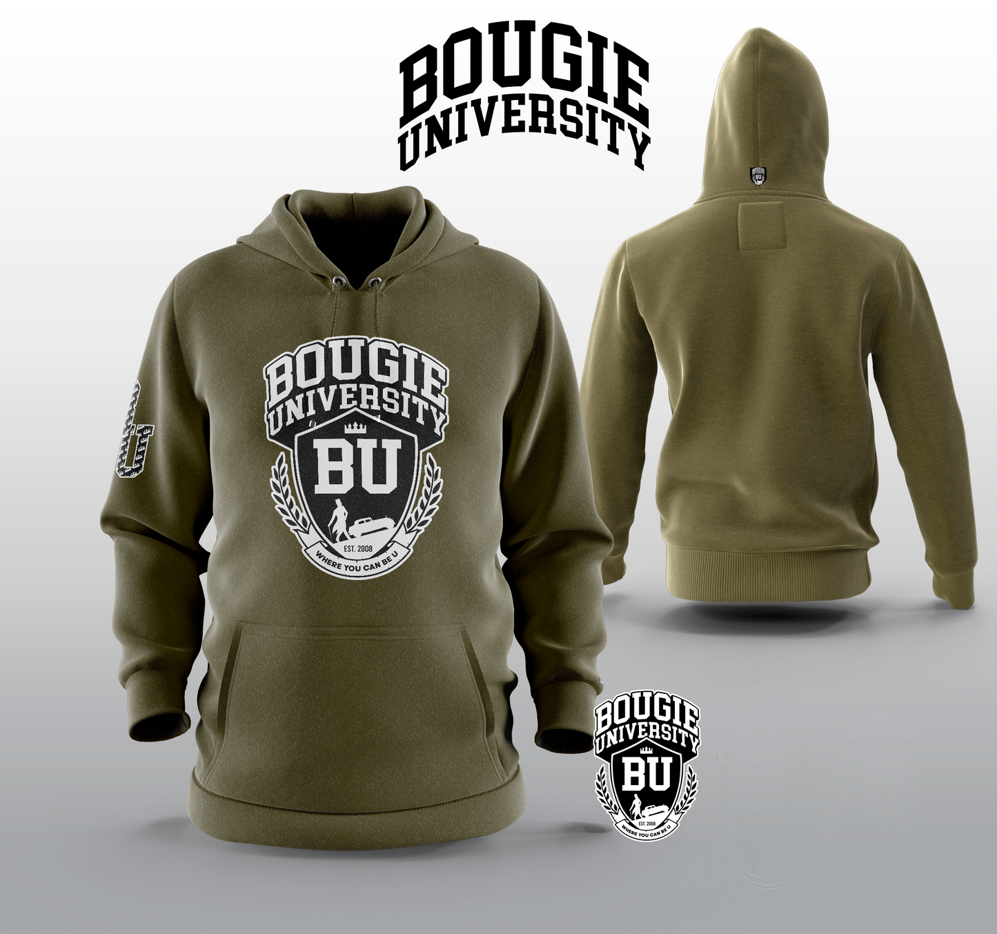 BU Men's Royal Blue Hoodie