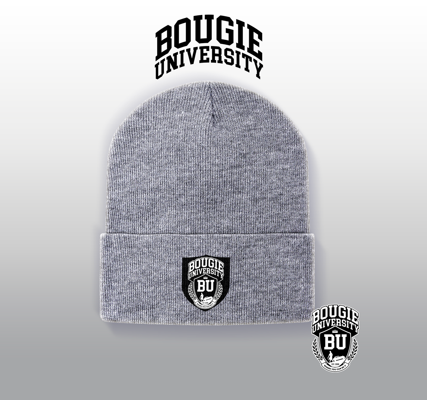 BU Gray Beanie