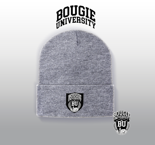 BU White Beanie