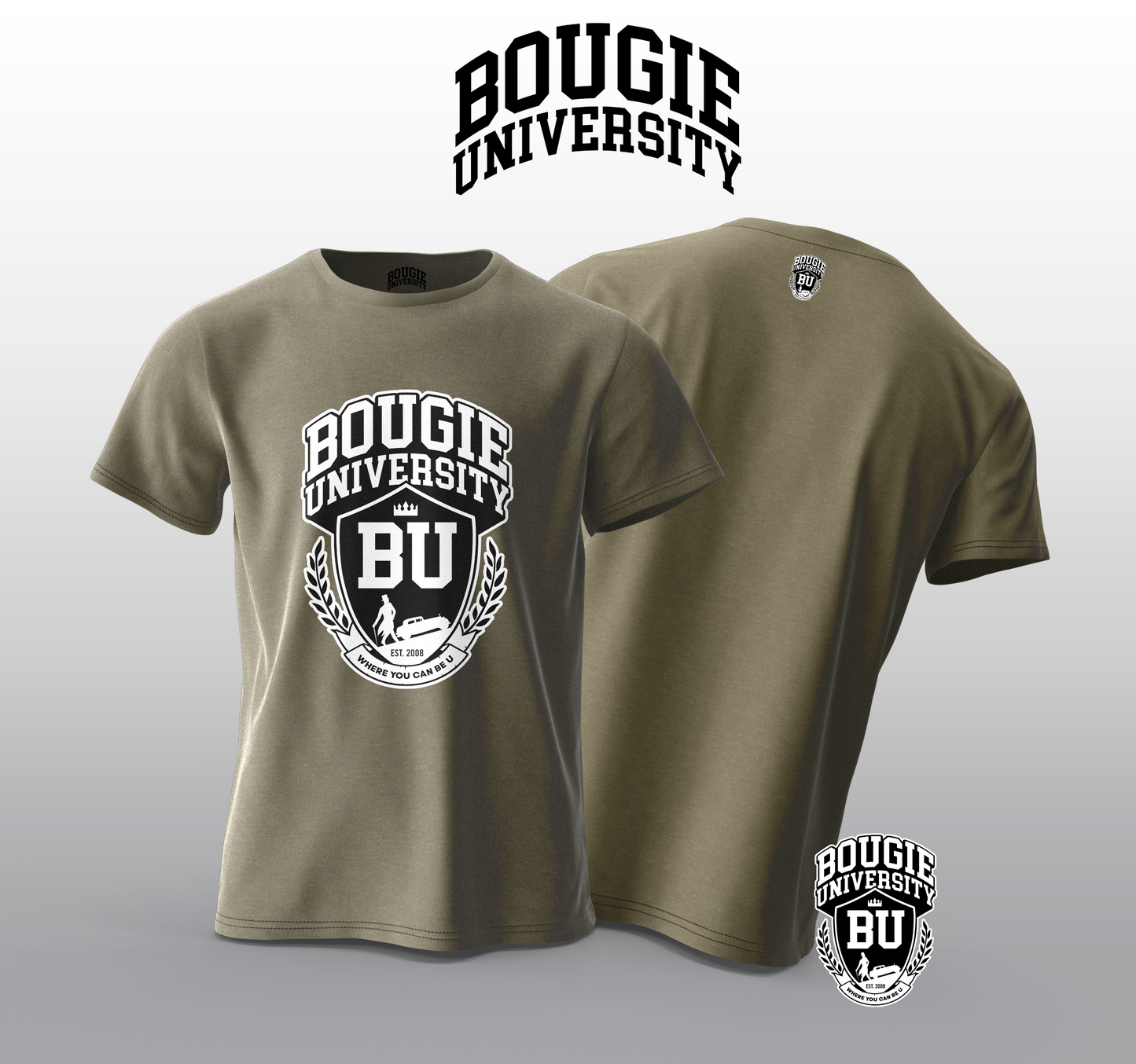 BU Men's Green T-Shirt