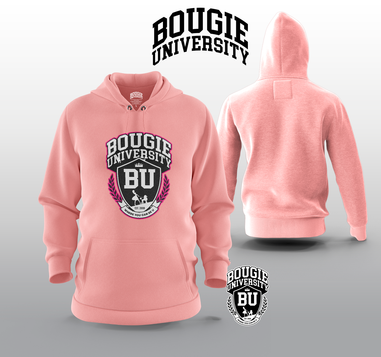 BU Women's Black Hoodie