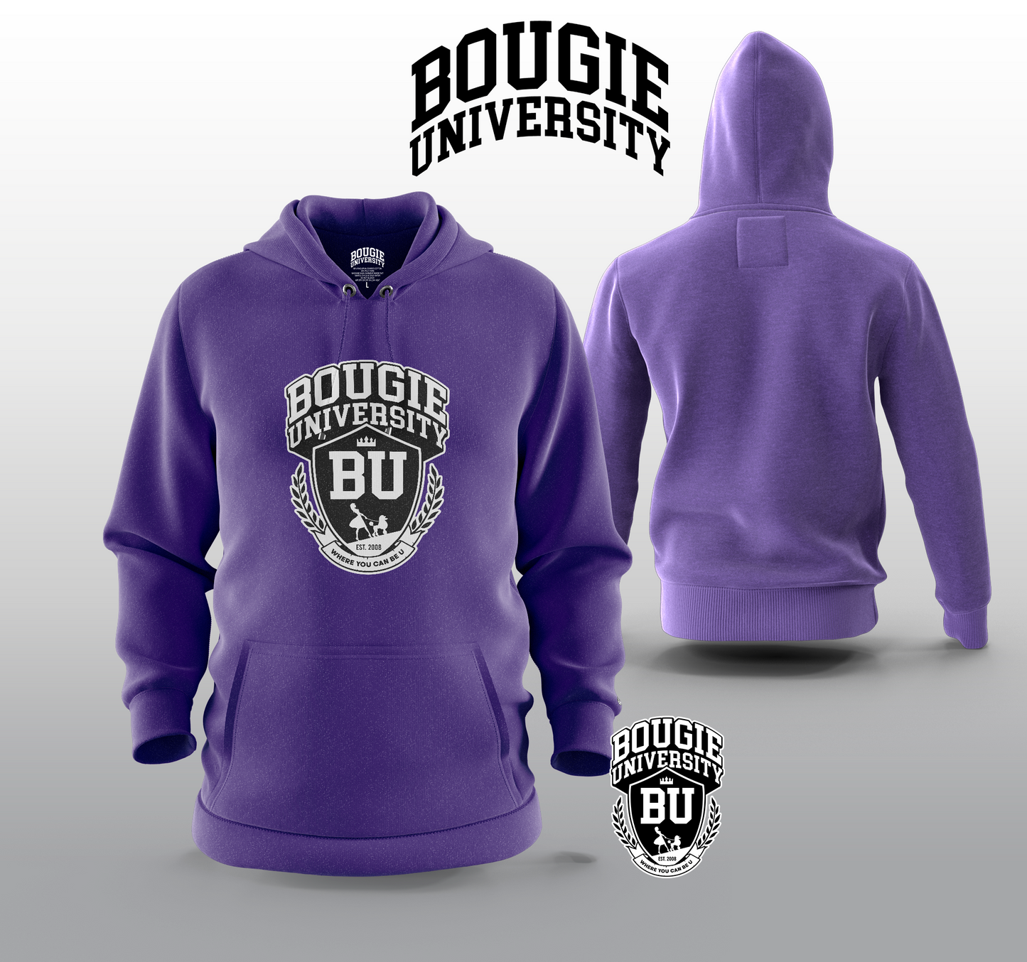 BU Women's Pink Hoodie