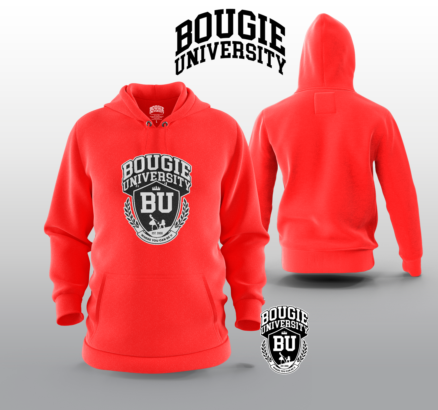 BU Women's Black Hoodie