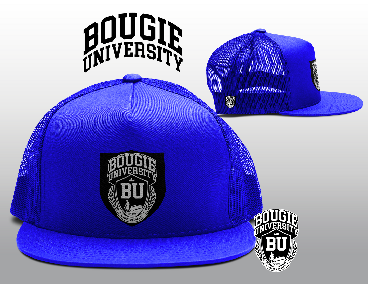 BU Men's Royal Blue Trucker Hat