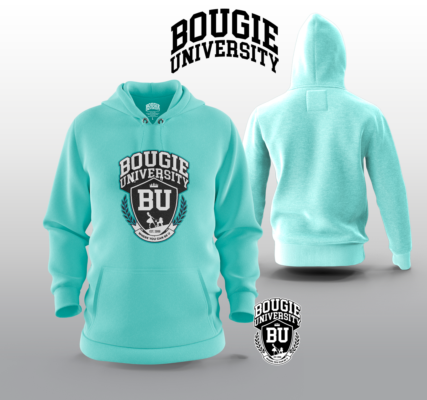 BU Women's Black Hoodie