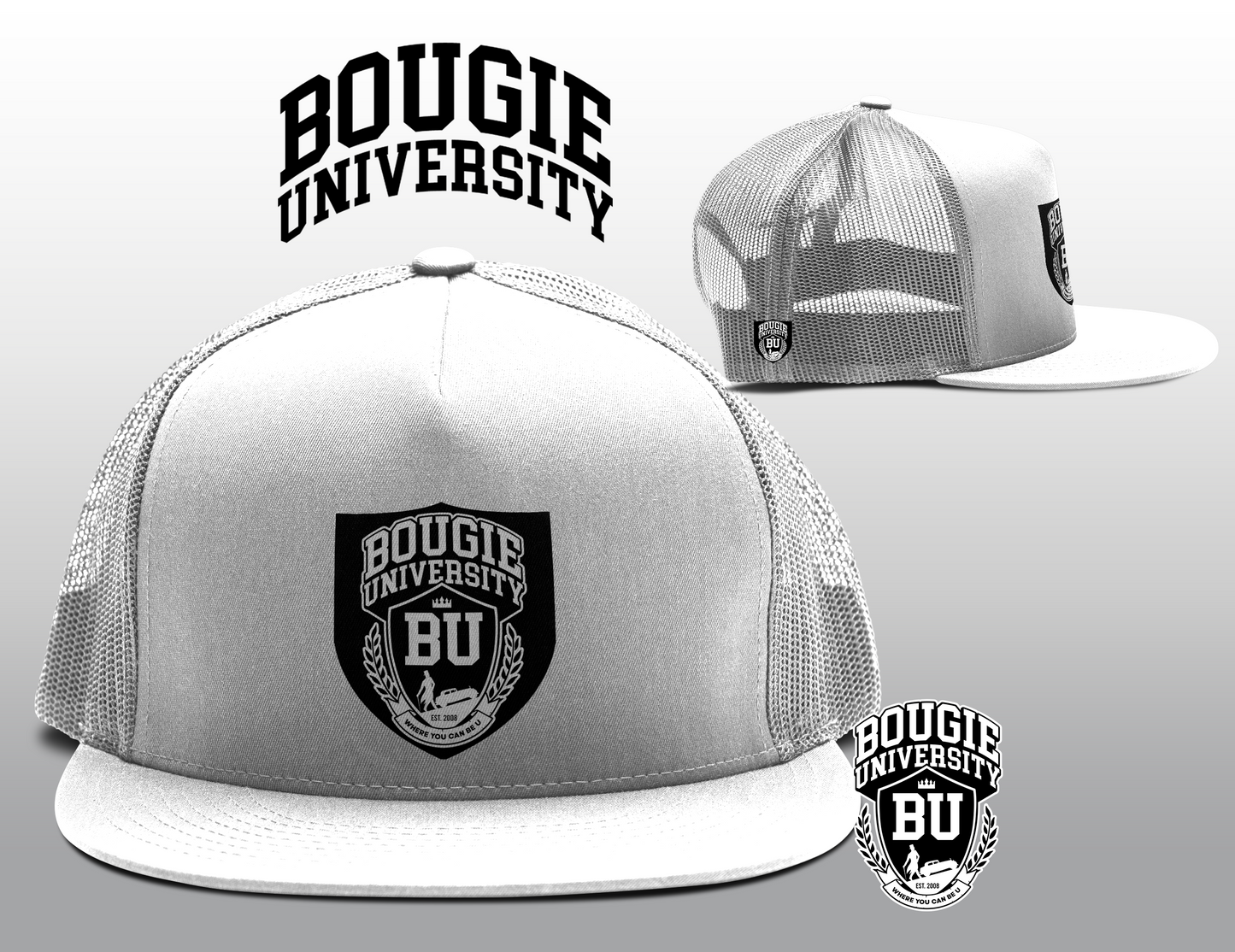 BU Men's Black Trucker Hat